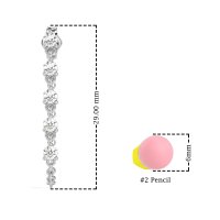 Dangling Chain Stud Drop Earrings