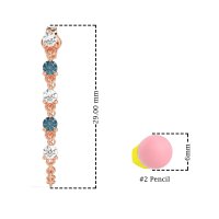 Dangling Chain Stud Drop Earrings