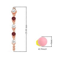 Dangling Chain Stud Drop Earrings