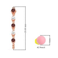 Dangling Chain Stud Drop Earrings