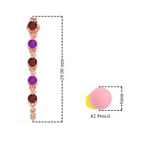 Dangling Chain Stud Drop Earrings