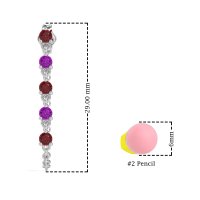 Dangling Chain Stud Drop Earrings