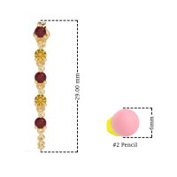 Dangling Chain Stud Drop Earrings