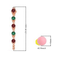 Dangling Chain Stud Drop Earrings