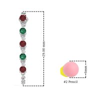 Dangling Chain Stud Drop Earrings