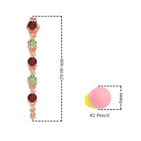 Dangling Chain Stud Drop Earrings