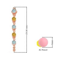 Dangling Chain Stud Drop Earrings