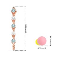 Dangling Chain Stud Drop Earrings