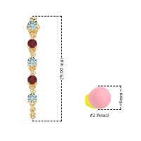 Dangling Chain Stud Drop Earrings