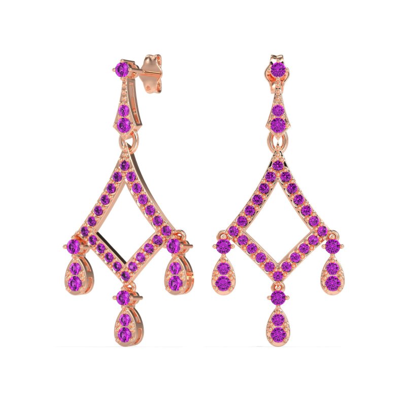 Art-Deco Dangling Earrings