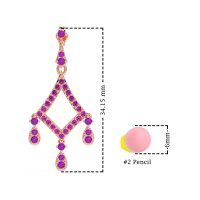 Art-Deco Dangling Earrings