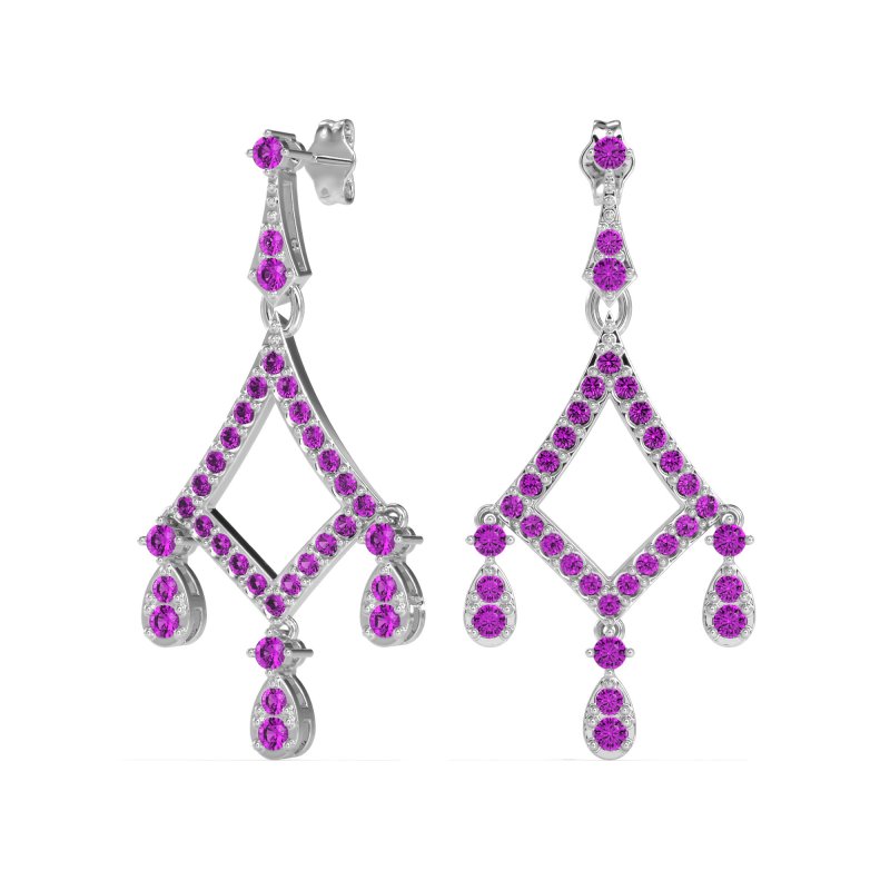 Art-Deco Dangling Earrings