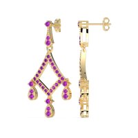 Art-Deco Dangling Earrings