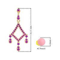 Art-Deco Dangling Earrings