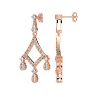 Art-Deco Dangling Earrings