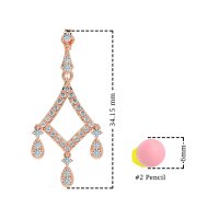 Art-Deco Dangling Earrings