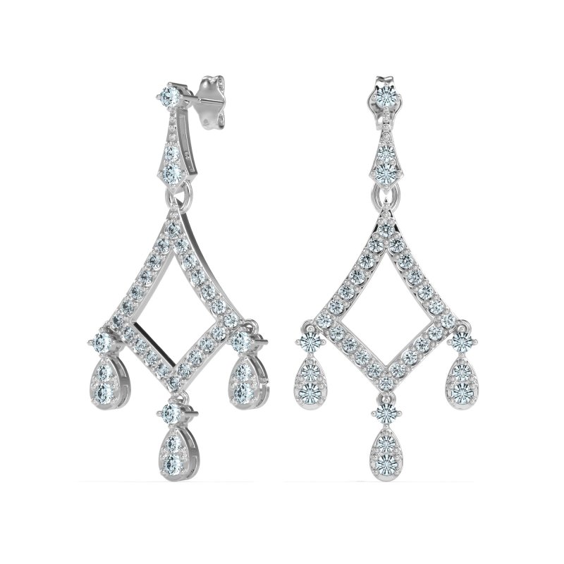 Art-Deco Dangling Earrings