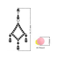 Art-Deco Dangling Earrings