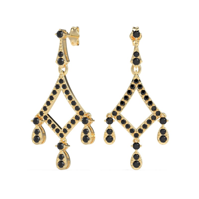 Art-Deco Dangling Earrings