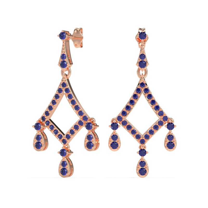 Art-Deco Dangling Earrings