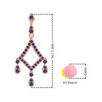 Art-Deco Dangling Earrings