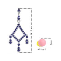 Art-Deco Dangling Earrings