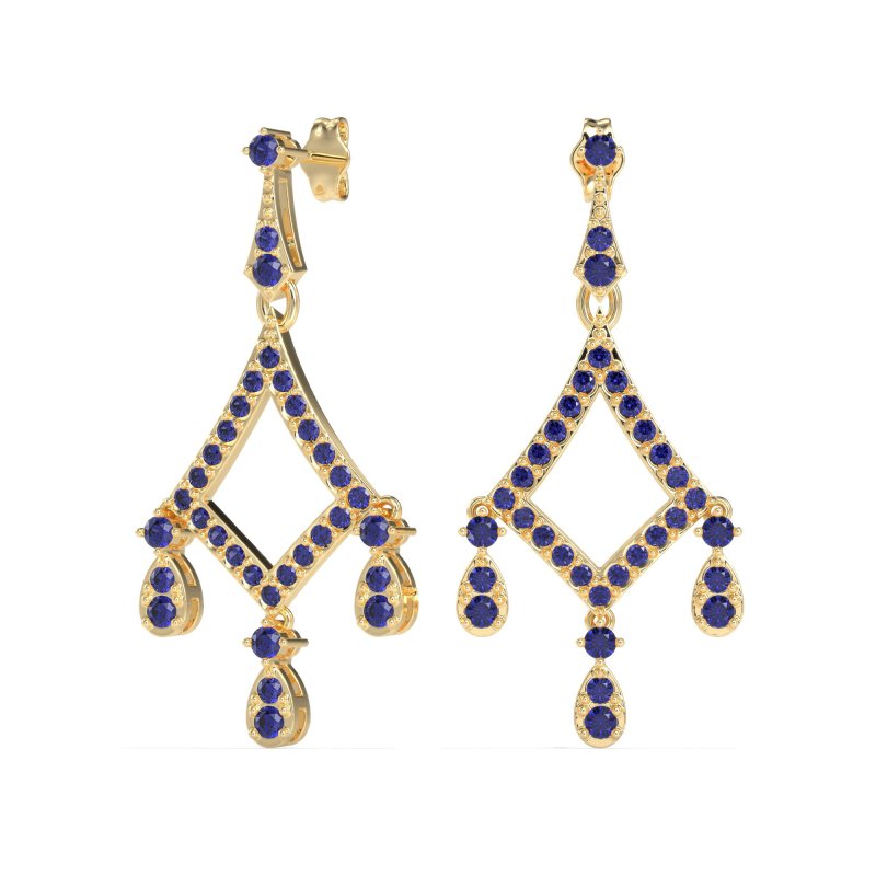 Art-Deco Dangling Earrings