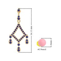 Art-Deco Dangling Earrings