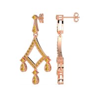 Art-Deco Dangling Earrings