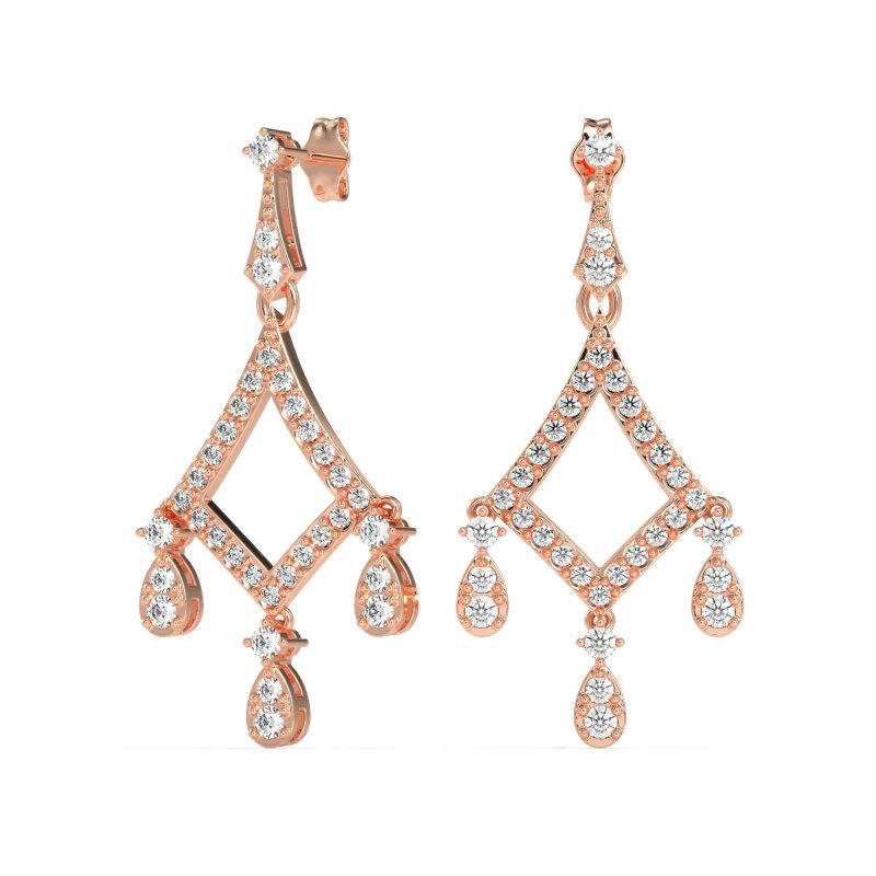 Art-Deco Dangling Earrings