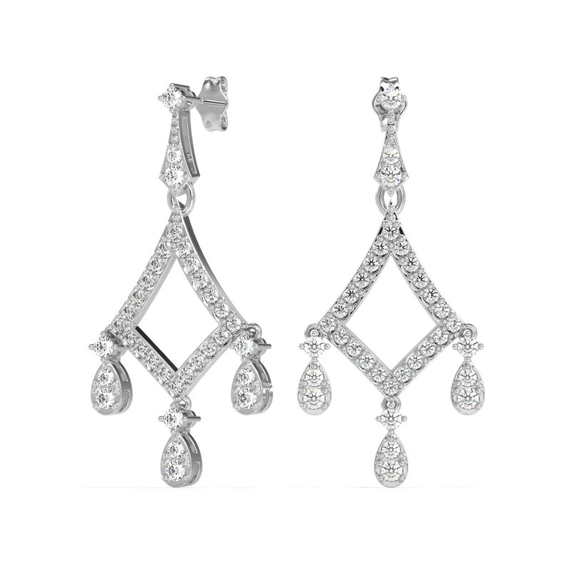 Art-Deco Dangling Earrings