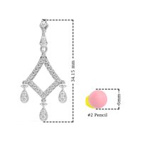 Art-Deco Dangling Earrings