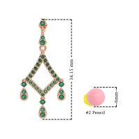 Art-Deco Dangling Earrings