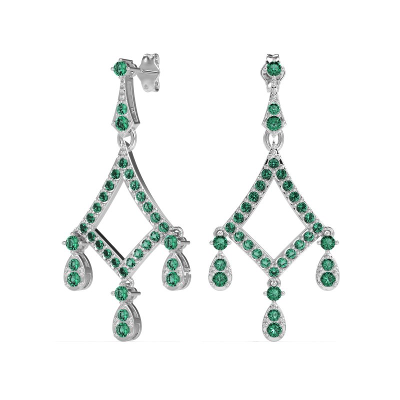 Art-Deco Dangling Earrings