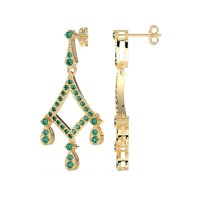 Art-Deco Dangling Earrings