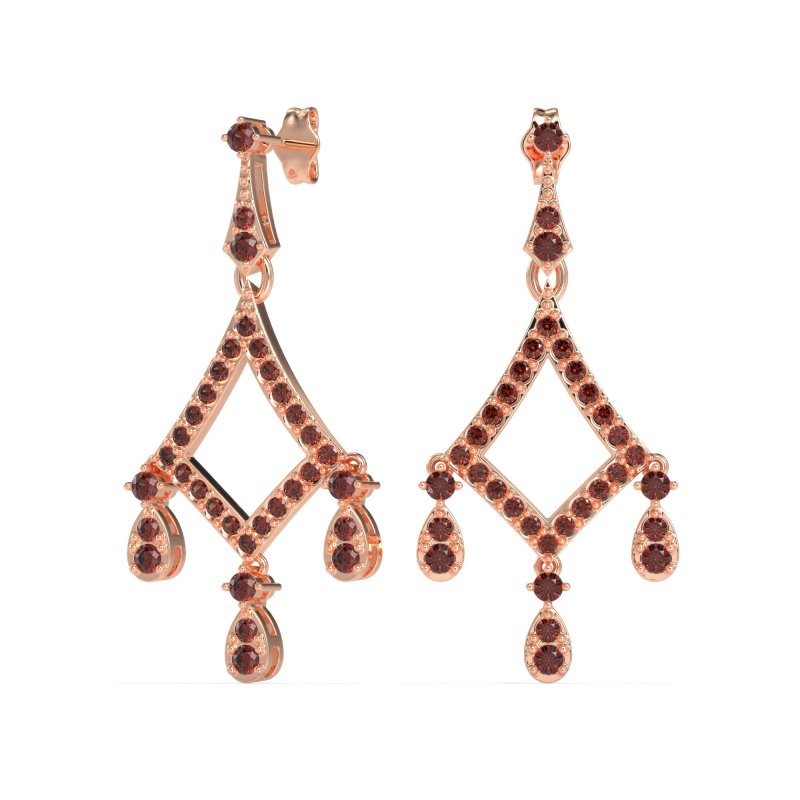 Art-Deco Dangling Earrings