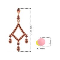 Art-Deco Dangling Earrings