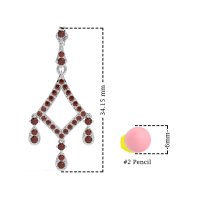 Art-Deco Dangling Earrings