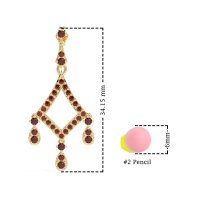 Art-Deco Dangling Earrings