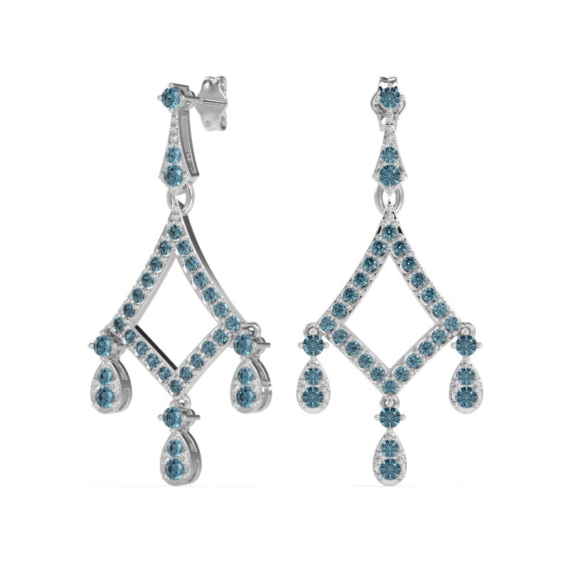 Art-Deco Dangling Earrings