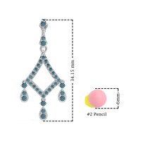 Art-Deco Dangling Earrings