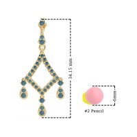 Art-Deco Dangling Earrings
