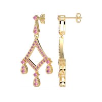 Art-Deco Dangling Earrings