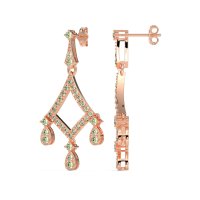 Art-Deco Dangling Earrings