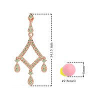 Art-Deco Dangling Earrings