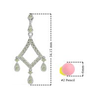 Art-Deco Dangling Earrings