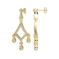 Art-Deco Dangling Earrings