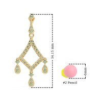 Art-Deco Dangling Earrings