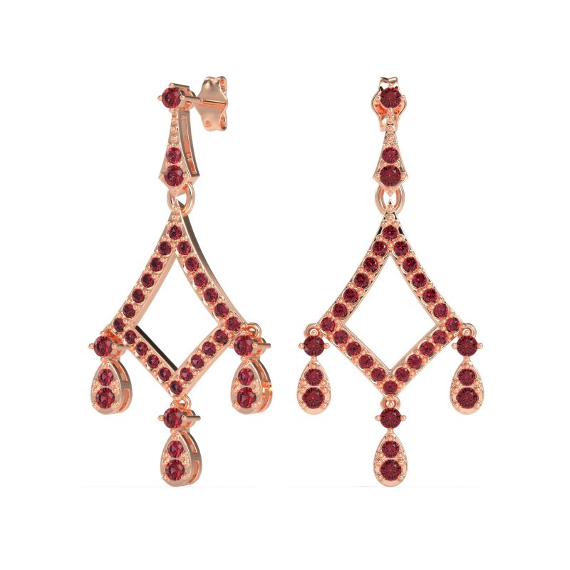 Art-Deco Dangling Earrings
