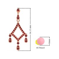 Art-Deco Dangling Earrings